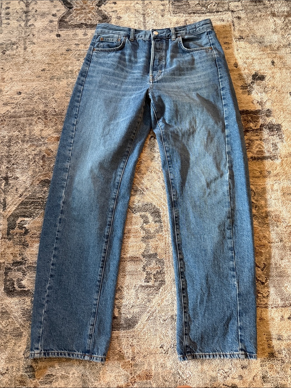 Madewell Women's Blue Wide-Leg Jeans